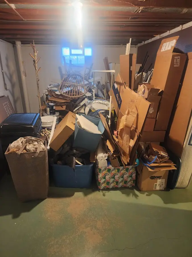 Roll-off dumpster container at job site for Construction Dumpster Rental in East Hempfield